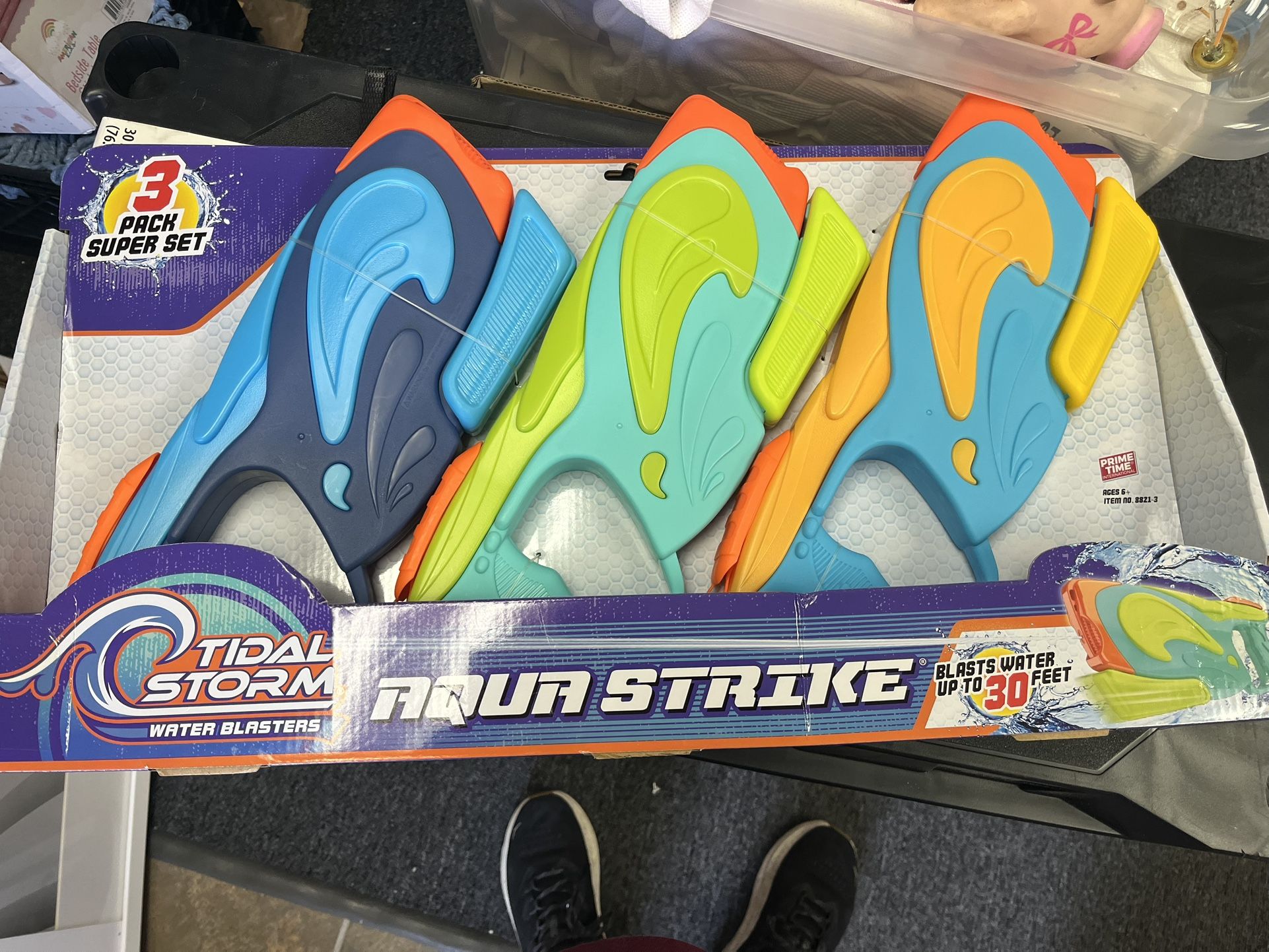 BRAND NEW - 3 Pack - Tidal Storm Kid's Aqua Strike Water Blaster
