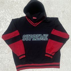 Supreme Hockey Hooded Sweatshirt Black