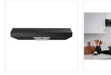 Vissani Arno 30 in. 240 CFM Convertible Under Cabinet Range Hood in Black with Lighting and Charcoal Filter