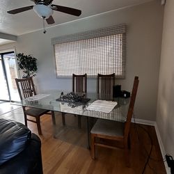 Dining room table with chairs