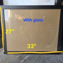 Free 5 Black Poster Frames - Some With No Glass