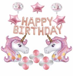 Party unicorn balloons 32 pcs