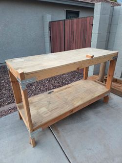Sold Wood Work Bench (Higley and Germann in Gilbert)