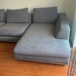 Sofa Couch Grey Carlo Perazzi