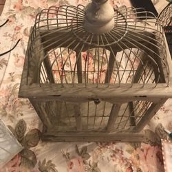 Bird Cage 16 Inches High Width 7 Inches (All Wood)