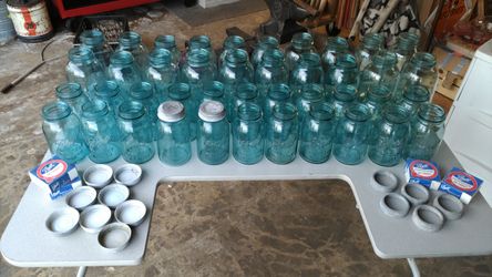 Antique mason jars