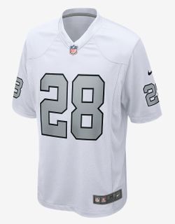 LAS VEGAS RAIDERS Josh Jacobs Nike White Alternate Game Jersey