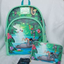 Loungefly Disney The Jungle Book backpack and wallet