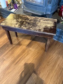 Rustic piano bench/table