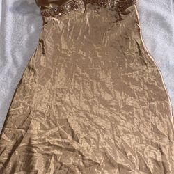Vintage Gold Dress Size M