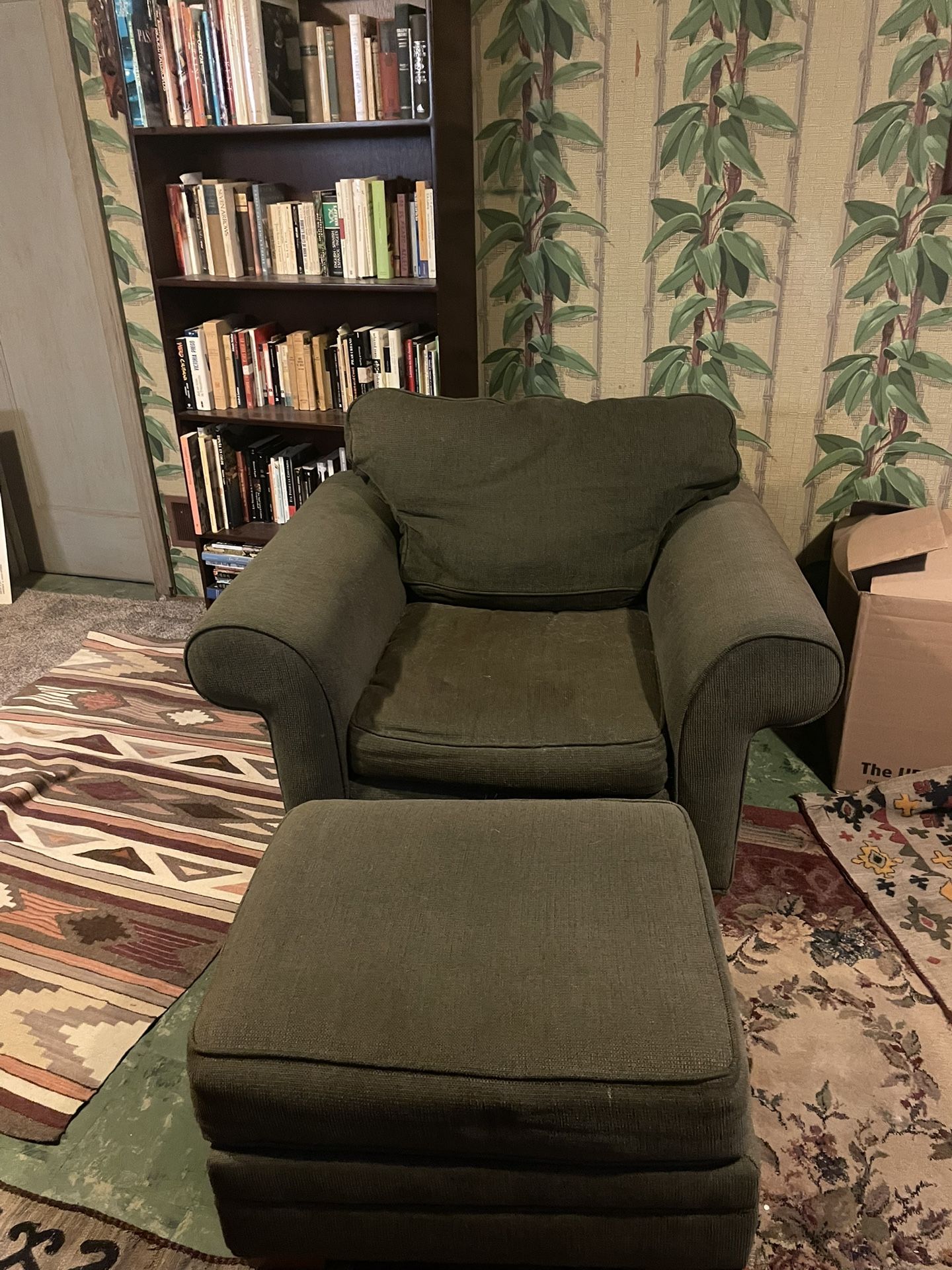 Arm Chair With Ottoman 