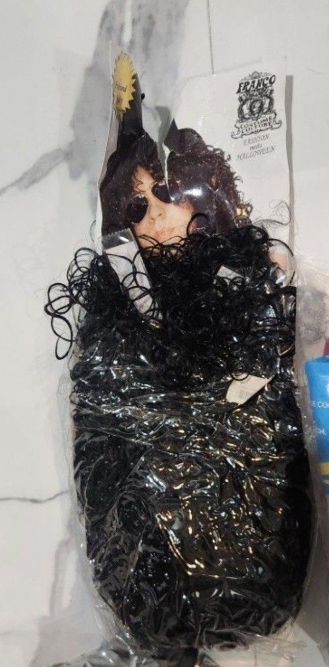 Slash Halloween Wig & Tattoo Arm Bands 15