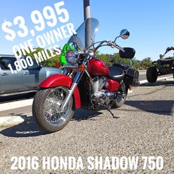 2016 Honda  Shadow