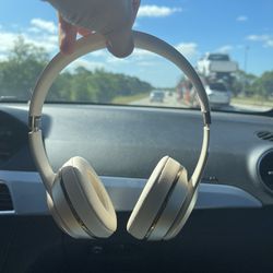 Gold Beats Solo3 headphones 