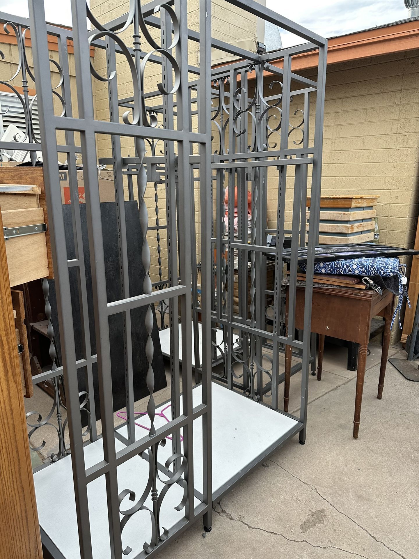 2 Wrought Iron Shelves