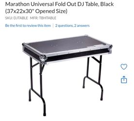 Marathon DJ Table.