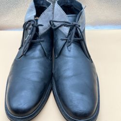 Cole Haan Men's Chukka Ankle Boots C20917 Gray Black Leather Lace Size 13