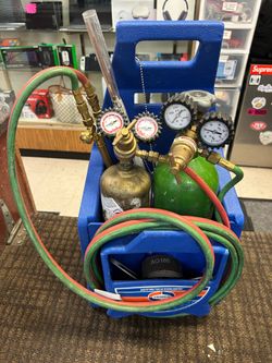 Uniweld oxygen & acetylene torch set