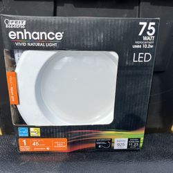 Feit Electric Enhance Soft White 5-6 in. W LED Dimmable Recessed Downlight