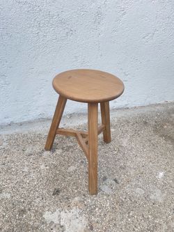 Small wood stool