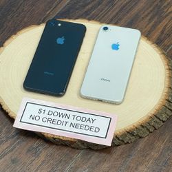 Apple IPhone 8-PAYMENTS AVAILABLE-$1 Down Today 