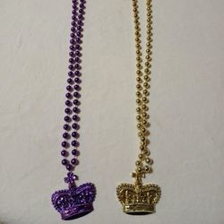 BRAND NEW PURPLE AND GOLD NECKLACES 