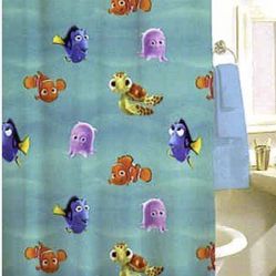 Finding Nemo Shower Curtain And Hooks