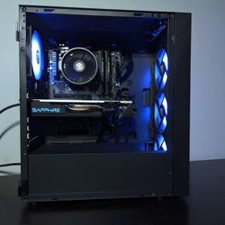 ULTIMATE BUDGET GAMING PC/RYZEN 5 CPU/RX 580 8GB/FAST 512GB M.2 DRIVE/WiFi+BT