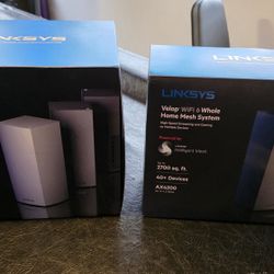 Linksys Velop WiFi 6 Mesh System – Used Like New (3-Pack + 1 Extra Node)