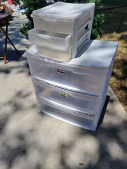 Plastic drawers