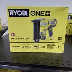 RYOBI ONE+ 18V 18 Gauge AirStrike Brad Nailer Cordless P321 Tool Only (OB)