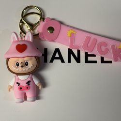 Labubu Keychains w/Wristlet 