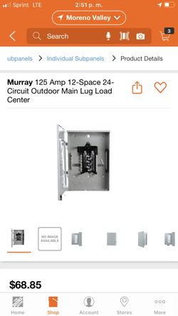 MURRAY LOUD CENTER 125 AMP