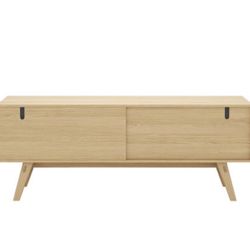 Natural Oak Media Console
