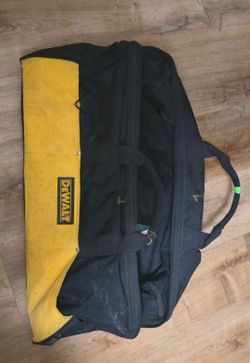 This is a DEWALT heavy-duty contractor tool bag