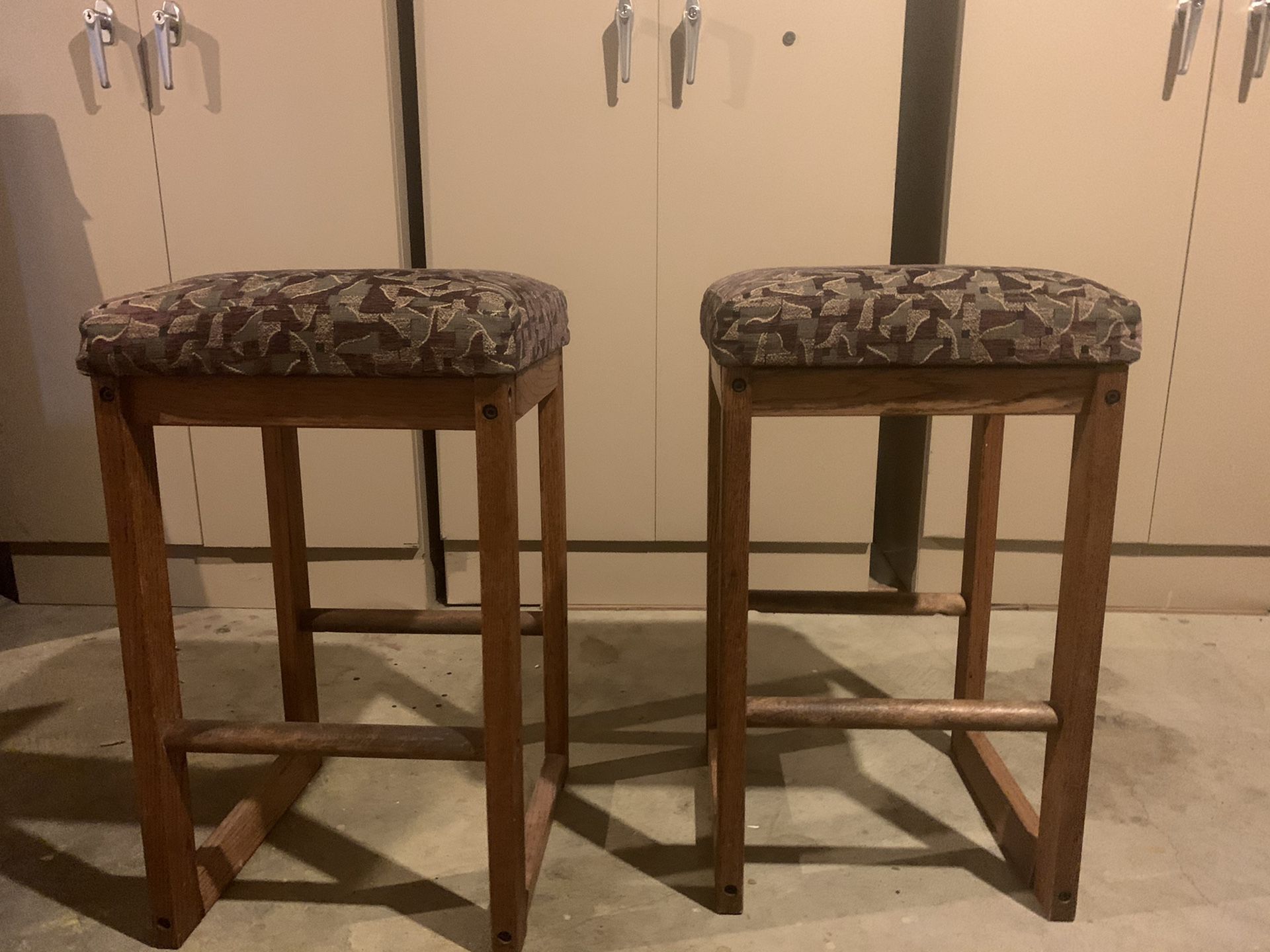 Wooden Stools - sturdy, comfortable, in excellent condition