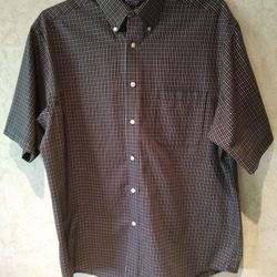 L  Roundtree & Yorke Short-Sleeve Buttoned Shirt 