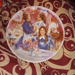 Vintage Hand-painted Plate Numbered