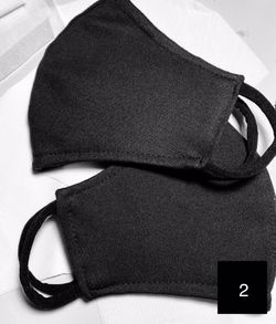 Plain Black Face Masks