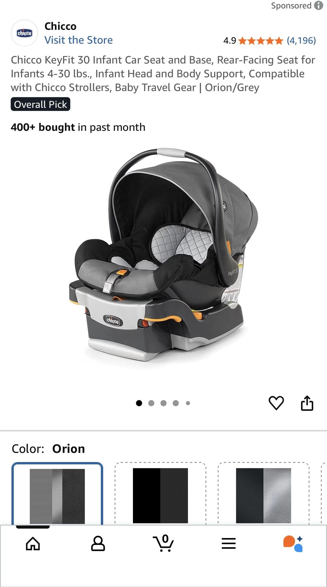 Chicco Key fit 30 Car Seat With Base