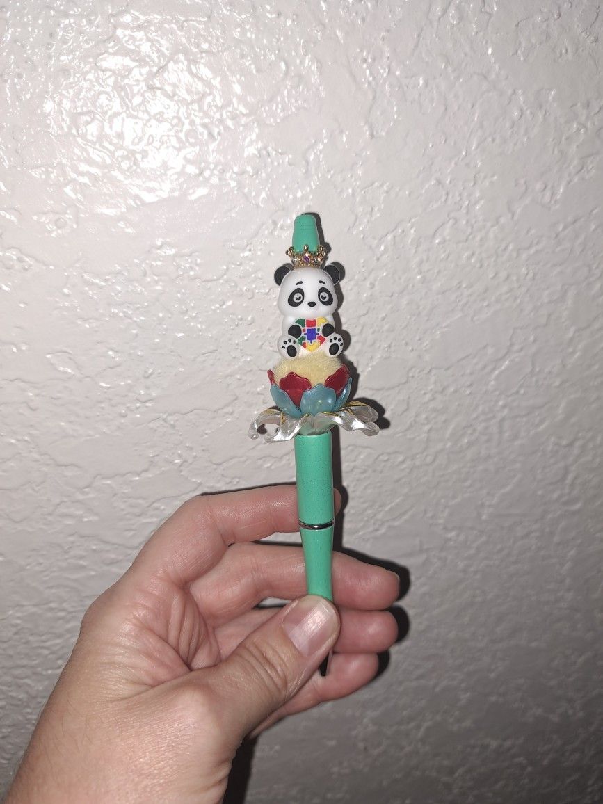 Autism Awareness Panda Pen