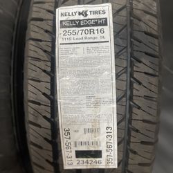 2 New Kelly Edge HT Tires – 255/70R16 – $120 for the Pair