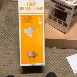 Tulip Brass Lamp