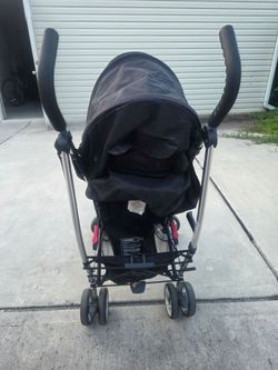 Black Baby Stroller with Canopy
