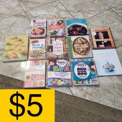 Recipe Cook Books Lot Bundle, Set of 12 Books (SELLING ALL FOR $5)