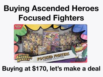 Buying Pokemon Ascended Heroes Focused Fighters