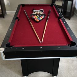 Hathaway Spartan 6Ft Pool Table, with Ping Pong Multi Game Combo 