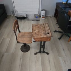 Antique School Desk 