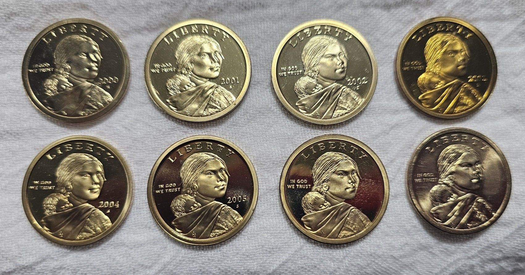 U.S. Unc. Sacagawea & Native American Proof Dollars