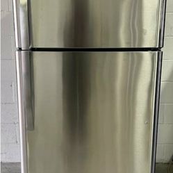 Free Delivery. Very Nice Stainless Steel Refrigerator. Only 3 Years Old 